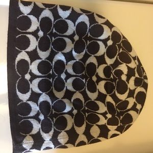 Coach beanie reversible hat